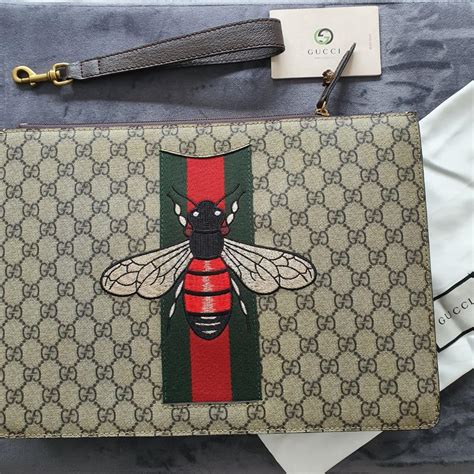 gucci bumble bee clutch|Gucci clutch bag.